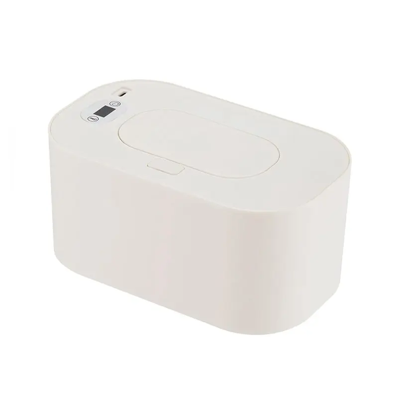 B47B-Portable For Home Car Travel Accessories Baby Wipe Warmer 2-In-1 Heated Towel Dispenser Heating Box White