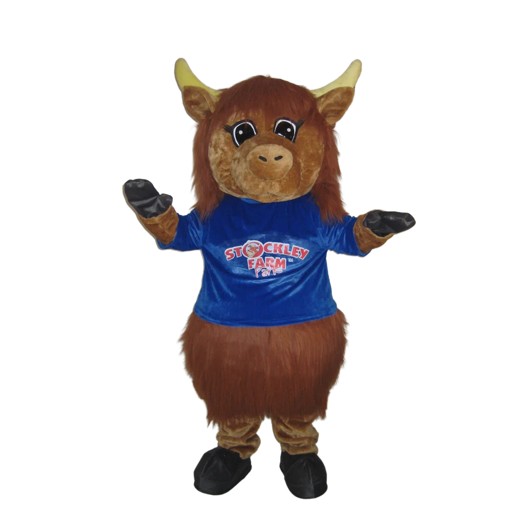 highland bull mascot costume bison custom cartoon character cosplay fancy dress mascotte theme40202