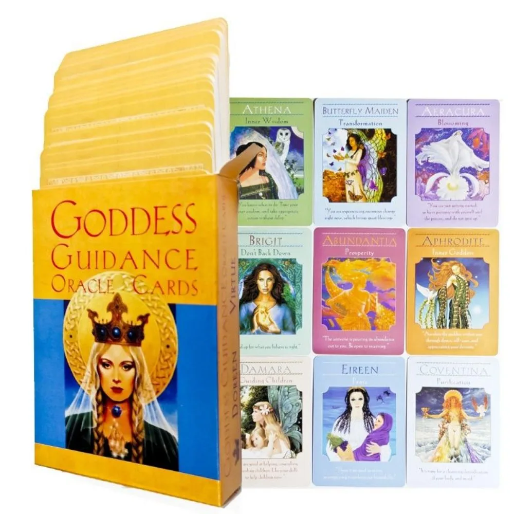 

Goddess Guidance Oracle Cards 44 Piece Predicting Fate Divination Future Tarot Card Playing Cards Mysterious Xmas Gift