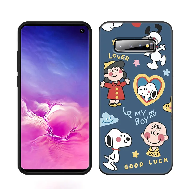 Cute Cartoon S-Snoopy Phone Case For Samsung Note 10 20 M04 M13 M32 M14 M15 M23 M33 M34 M42 M52 M53 M54 M55 5G M11 M12 M21 M31