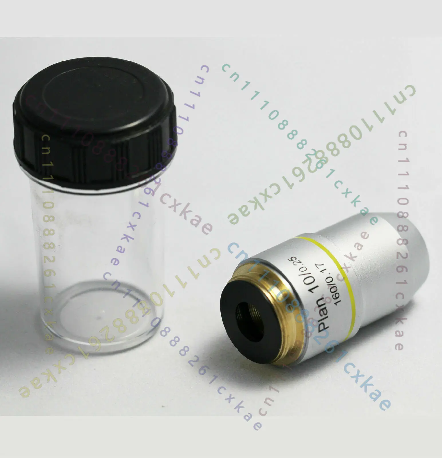 Microscope Objective Lens PLAN DIN 4X 10X 20X 40X 60X 100X RMS Thread CNSCOPE