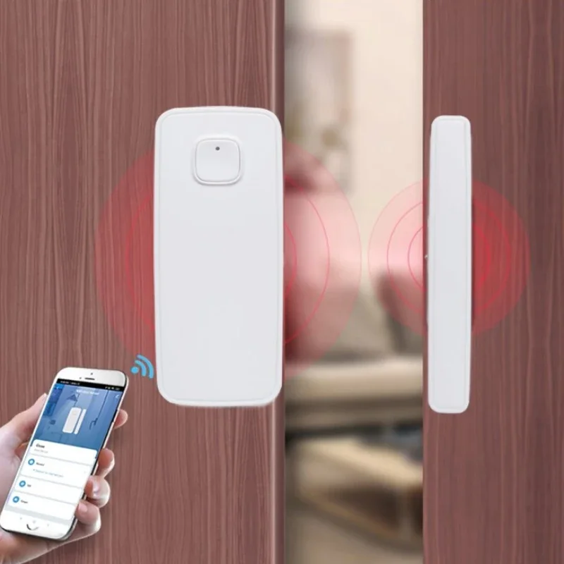 Imagem -05 - Tuya Wifi Smart Door And Window Sensor Open Close Detector Home Security Proteção Via Alexa Google Home Smart Life App pc Pcs