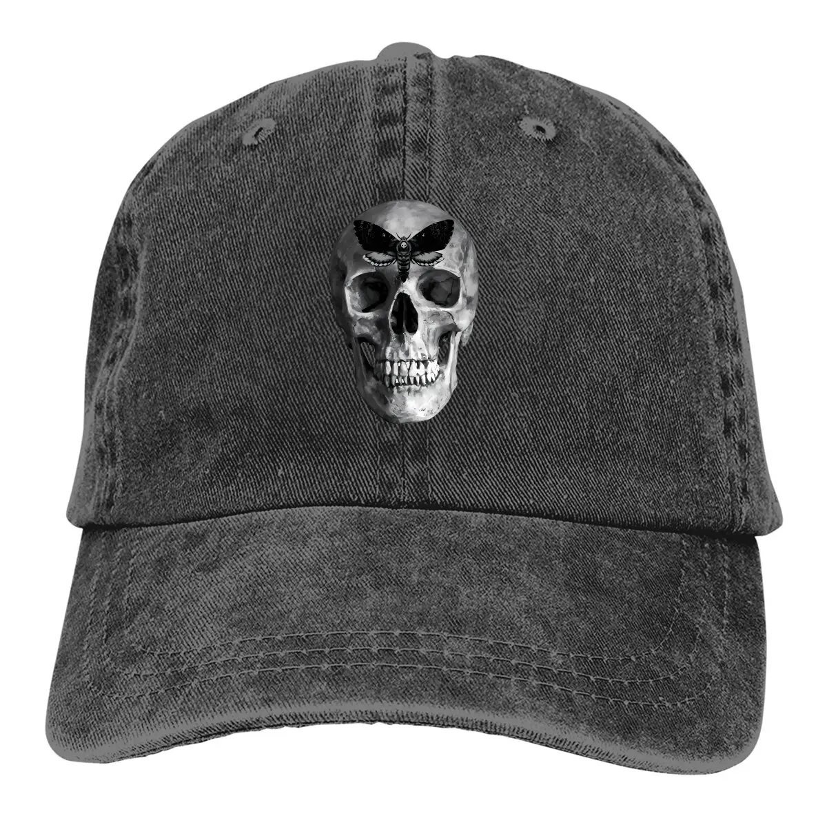 

Pure Color Cowboy Hats Death's Head Skull Women's Hat Sun Visor Baseball Caps Silence Of The Lambs Peaked Trucker Dad Hat