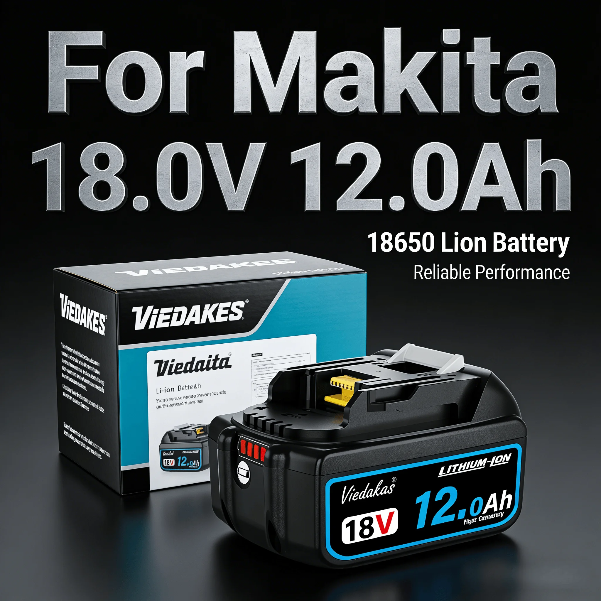

Bestseller｜bateria for makita 18v｜8-12Ah Fast Charge｜Li-ion Battery｜For Makita 18V Impact Driver Sander Nail Gun Tools
