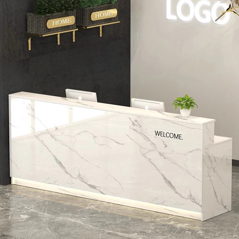 Furniture Reception Counter Cosmetics Modern Elegant Office Desk Help Desks Medical Restaurant Kassentisch Reception Desk Office