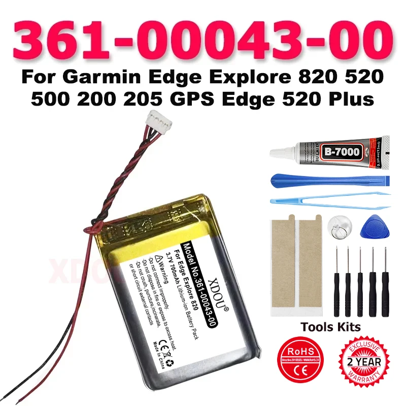 High Quality New 361-00043-00 Battery For Garmin Edge Explore 820