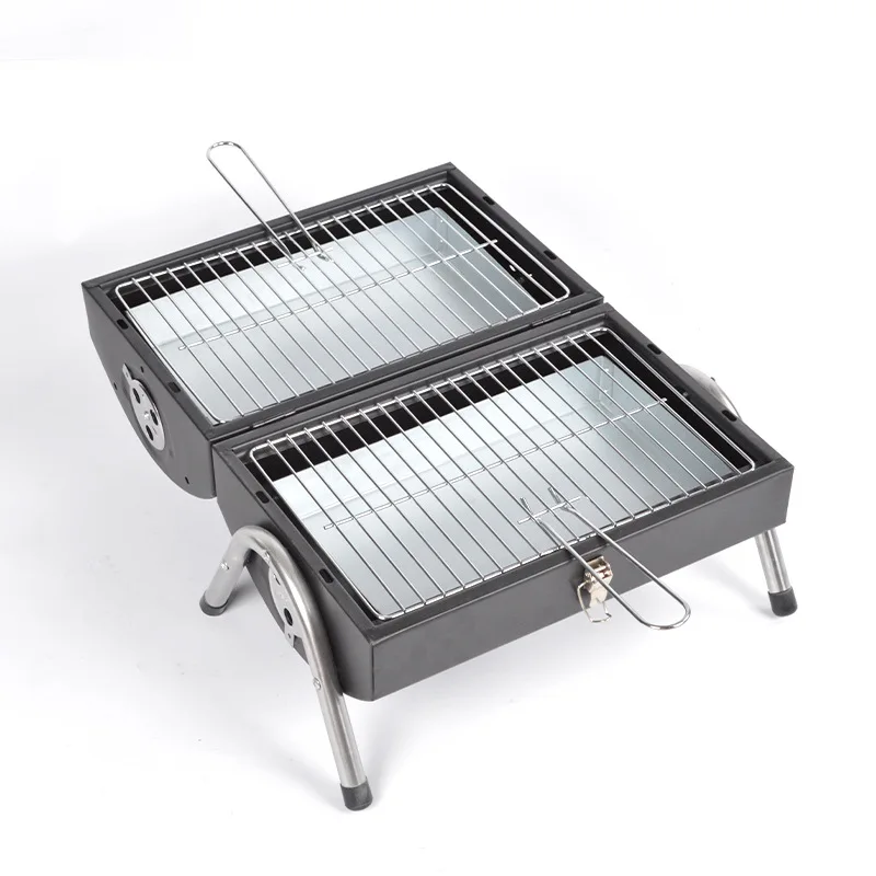 

Thickened Double Sided Portable Folding Grill Outdoor Camping Household Smokeless Grill