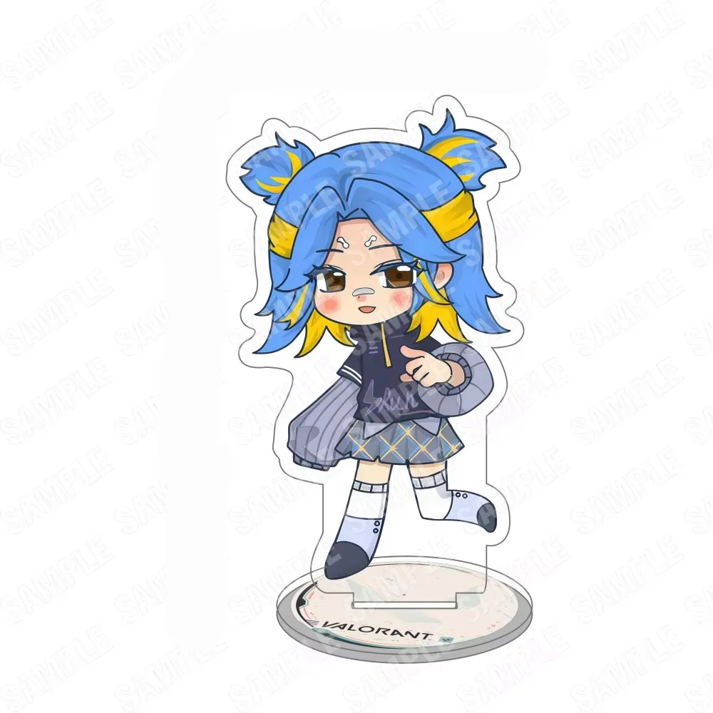 Valorant 10cm Acrylic Stand Figures Keychain FPS Game Desktop Tabletop Ornament Gamer Fans Collectible Gift