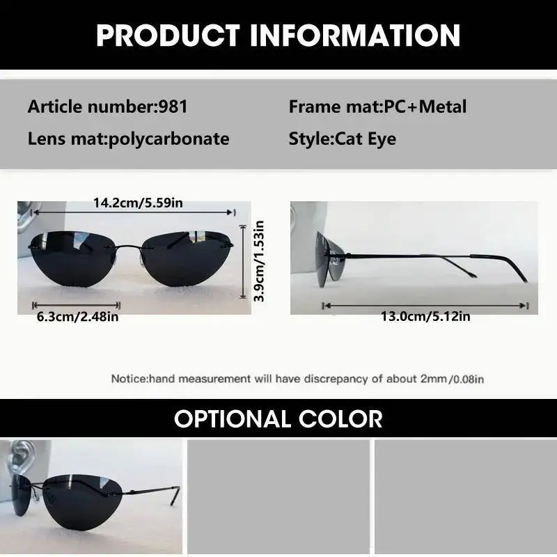 Upgrade Cool Matrix Smith Style Polarized Sunglasses Ultralight Rimless Men Driving Design Polaroid Sun Glasses Oculos De Sol