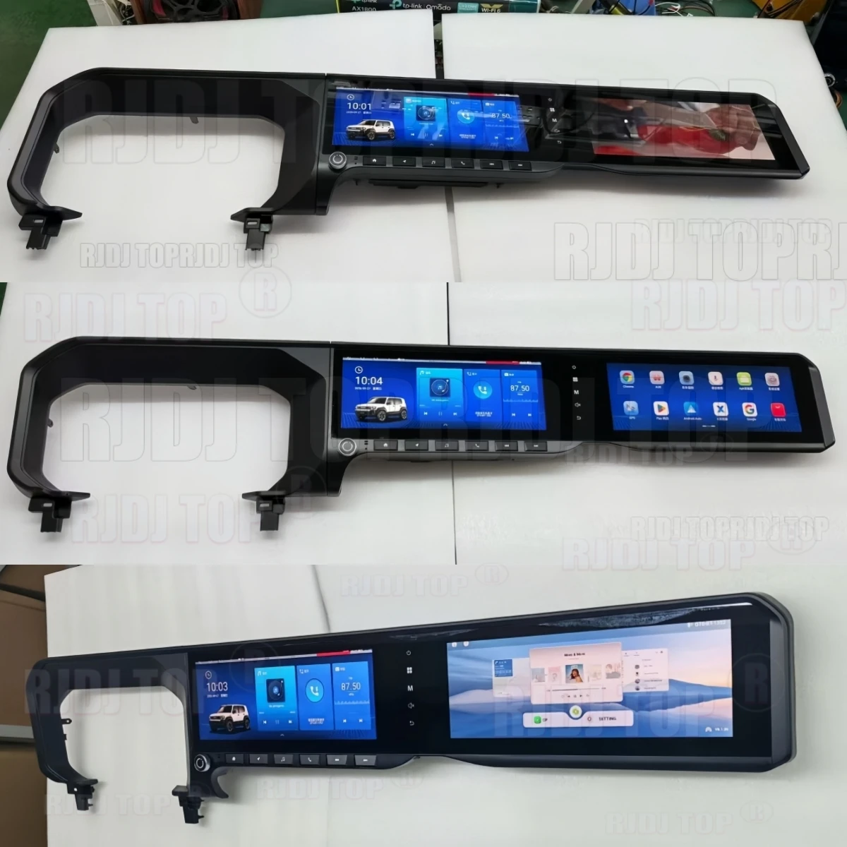 24.6 inch Vertical HD Touch Screen Car Radio For Toyota Prado LC250 Wireless Carplay Android Auto GPS Navigation Stereo Player