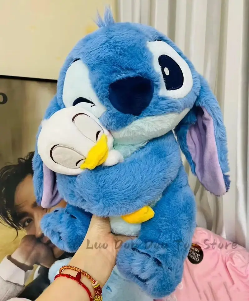 30cm-80cm New Disney Lilo & Stitch Plush Toy Cartoon Embrace Donald Duck Stuffed Dolls Anime Collection Souvenir Children'S Gift