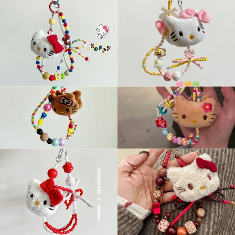

Kawaii Hello Kitty сумка Шарм аниме женские аксессуары одежда рюкзак детская игрушка кукла настольное украшение Kt подарок для девочек оптовая продажа