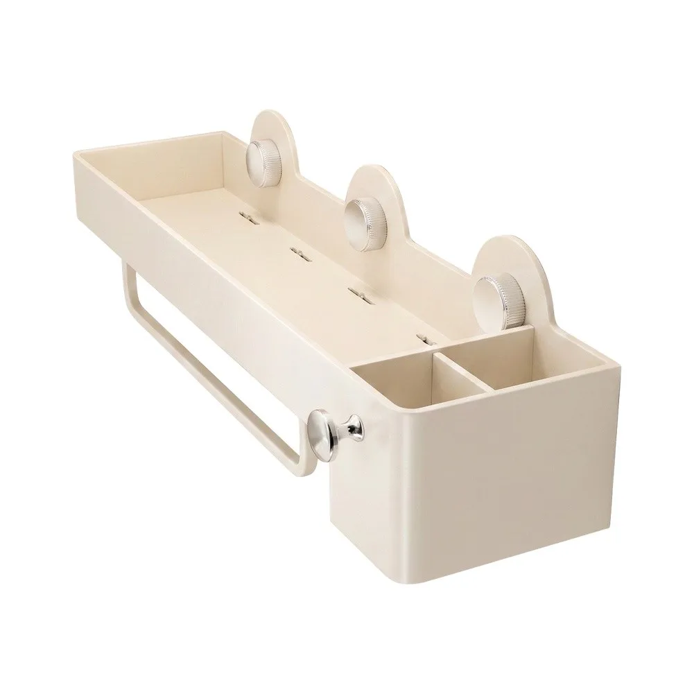 For Daily Shower Use No Drill Bathroom Shelf Bathroom Storage Solution Robust Aluminum Construction Efficient Drainage Design