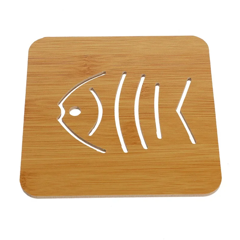 Kitchen Wooden Hot Pads Trivet Natural Handmade Wood Mats for Hot Dishes/Pot/Bowl/Teapot/Hot Pot Holders Table Mat