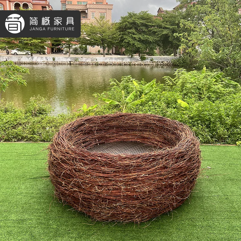 Seaside beach tourist attractions Internet celebrity bird's nest photography wedding props big bird's nest