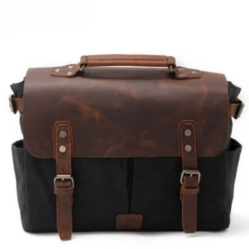 Classic Style Motorcycle Saddlebags Cafe Racer Saddle Bag Waterproof Motorbike Side Backpack for Scooter Universal Luggage Bag