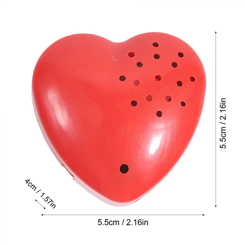 Heart Shaped Voice Recorder Recordable Sound Module Plush Toy Recorder Programmable 30 Seconds Sound Button Recording