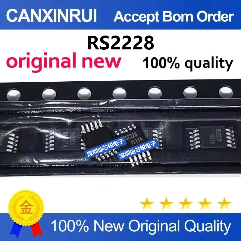 (5-100pieces)Brand new original RS2228 RS2228XN SMD MSOP10 low-power analog multiplexer switch chip