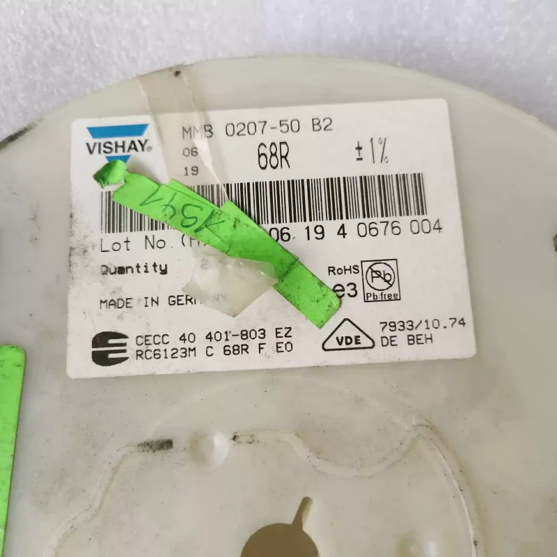 5-100pcs VISHAY wafer surface mount resistor MMB0207 68R 68 ohms 1% 50PPM