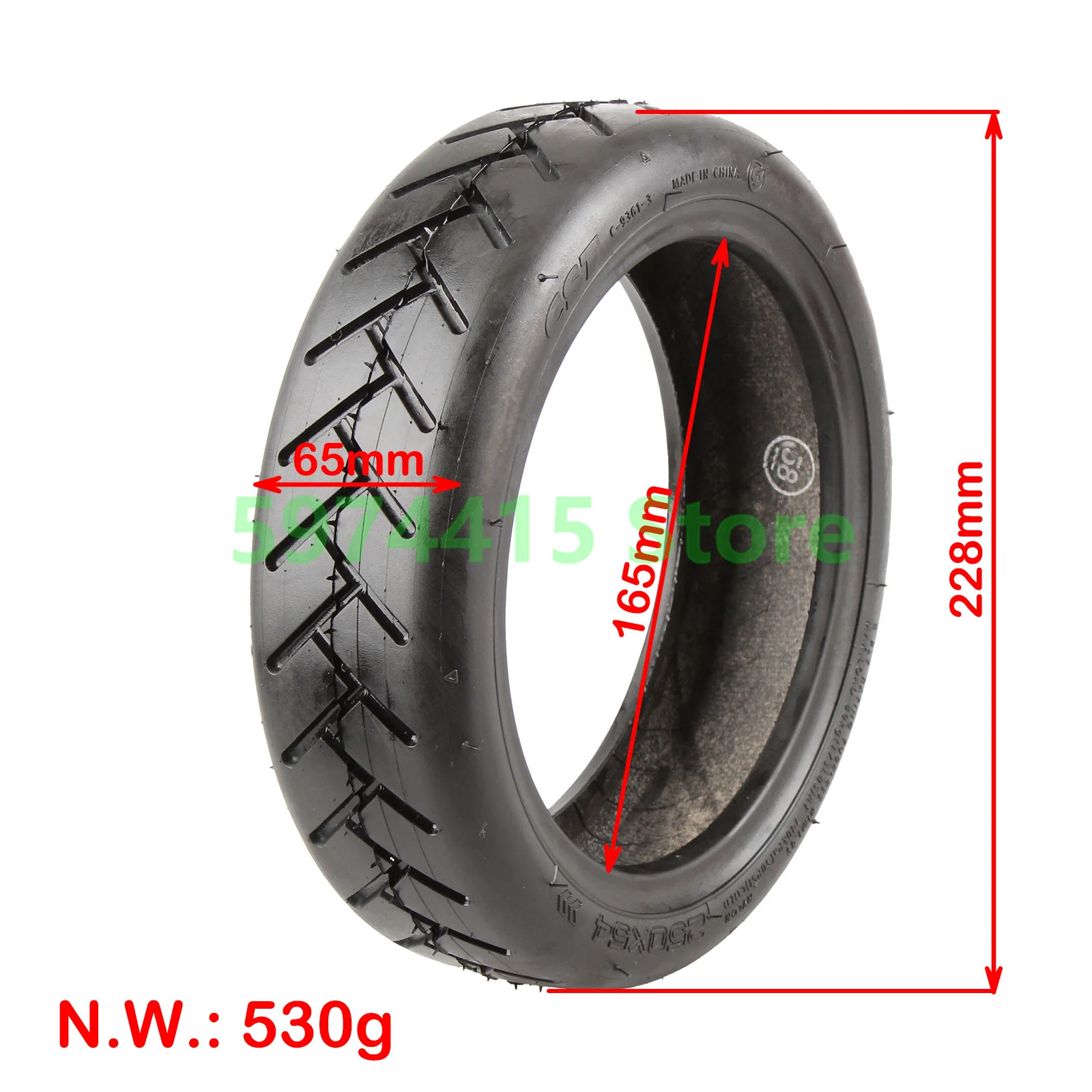 250x54 Rubber Wear Resistant Tyre For Xiaomi 4 Electric Scooter 4 Pro/4Lite 10 Inch Thicken Tubeless Tire Replacement Parts