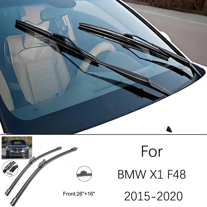 

For BMW X1 F48 2015-2020 2015 2016 2017 2018 2019 2020 26 16 Inch Front Wiper Blades Windshield Windscreen Window Accessories