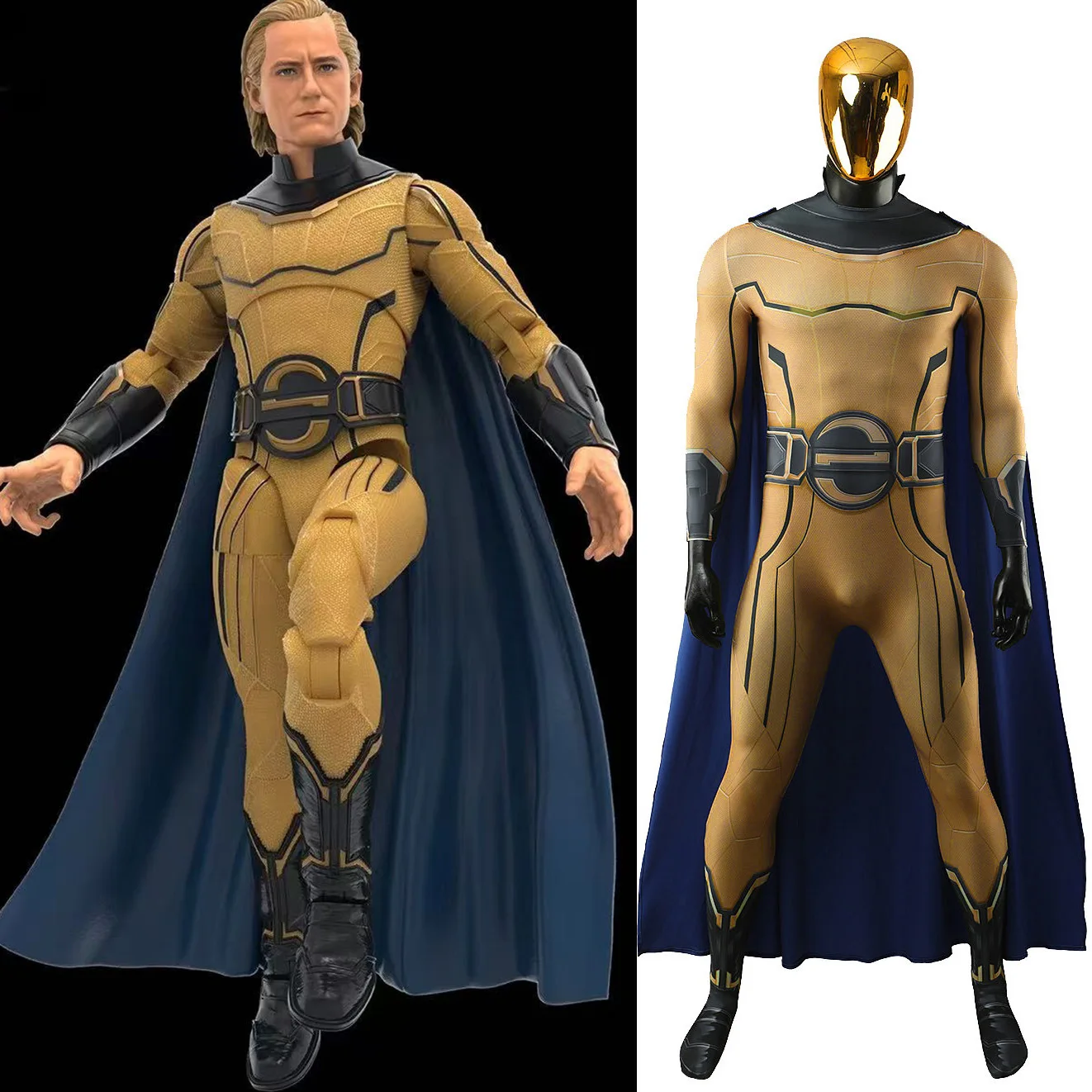 

Thunderbolts Sentry Jumpsuit Cosplay Bodysuits Halloween Costume Masquerade Dress Up Carnival Party Outfits for Adult Kids