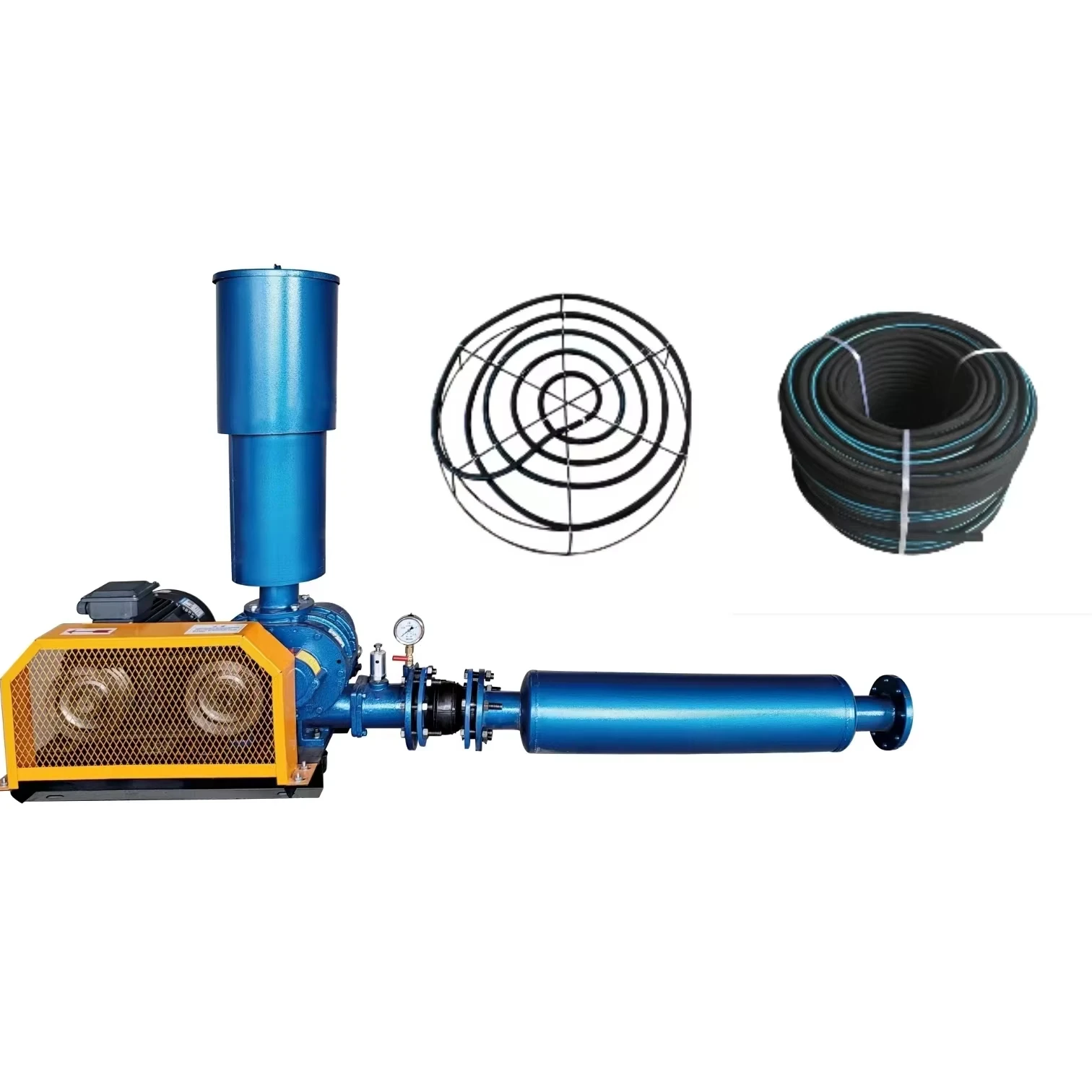 

7.5kw Factory Price High Airflow Electric Roots Blower Electric Ring Blower for Biofloc Aeration System