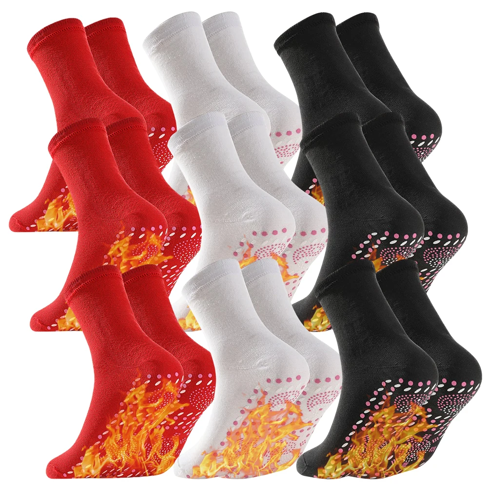 

9 пар термоносков с турмалином, мягкие магнитные самонагревающиеся носки, теплые и дышащие, для облегчения хронических заболеваний стоп