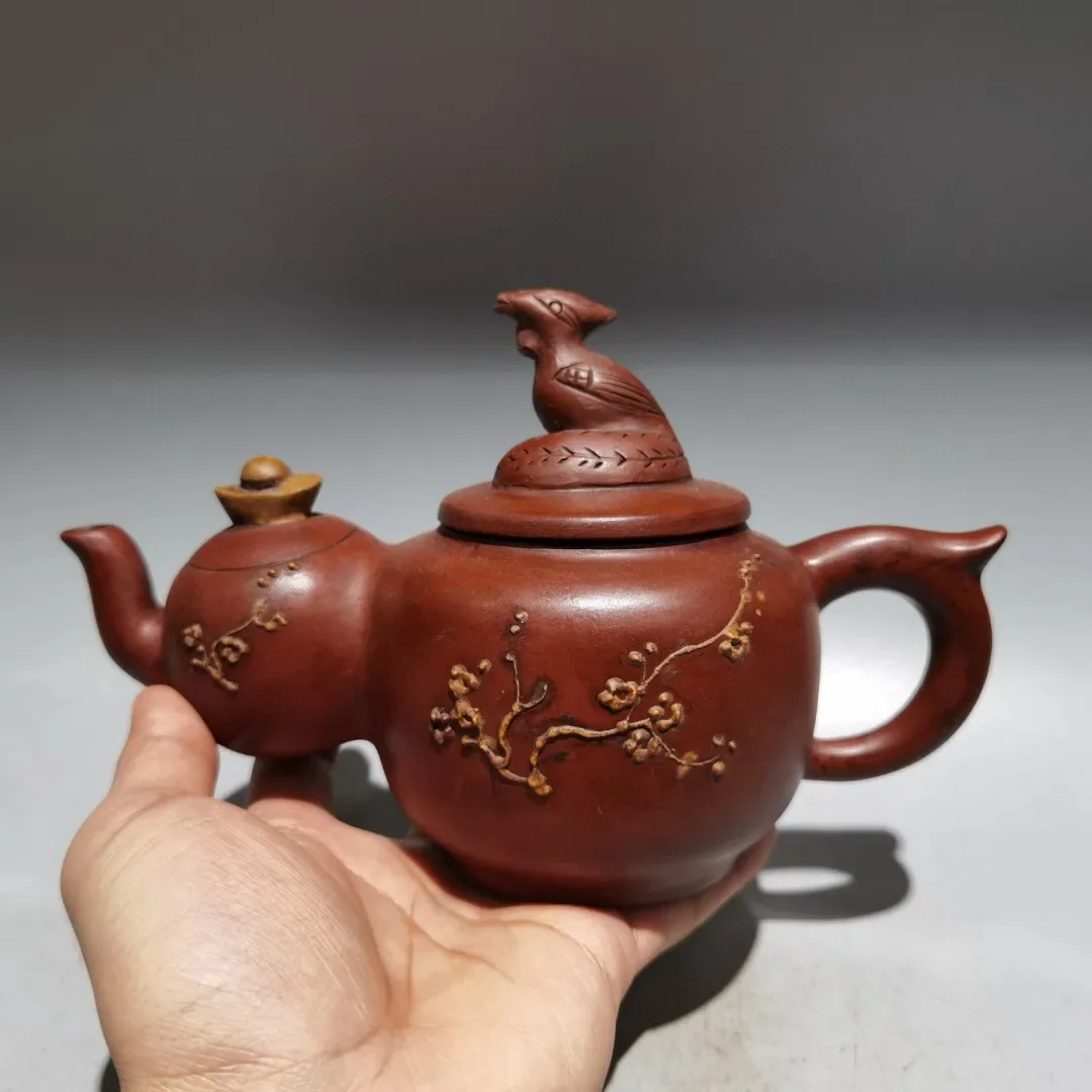 

6"Chinese Yixing Purple Clay Teapot Xishi Beauty Statue Pot Teapot Guifei kettle Teapot Tea Maker Amass wealth Ornaments