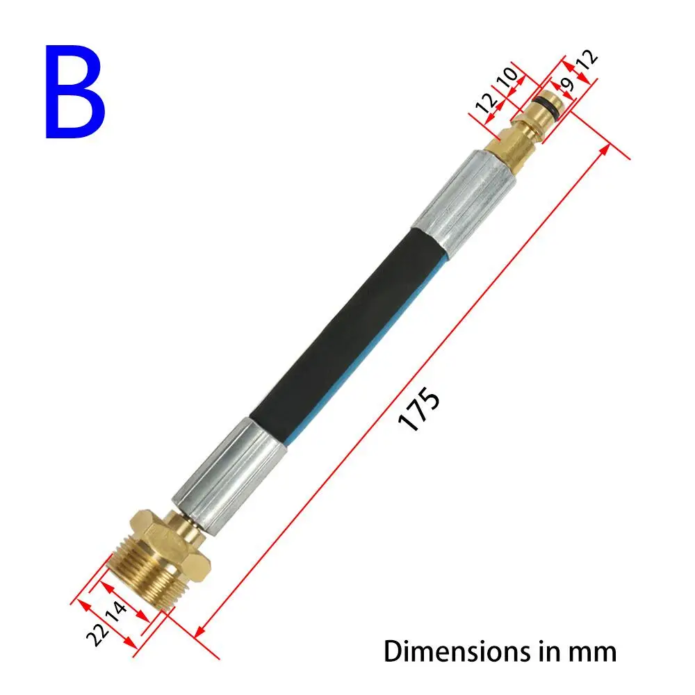 High Pressure Wash Gun Hose Adapter M22 Connector Converter Fitting for Karcher K-series K2 K3 K4 K5 K7 Pressure Washer