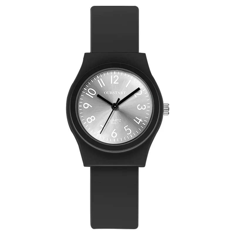 Relógio Digital de Silicone Quartz Feminino, Feminino, Doce Cor, Casual, Estudante, Mulheres, Crianças, Moda