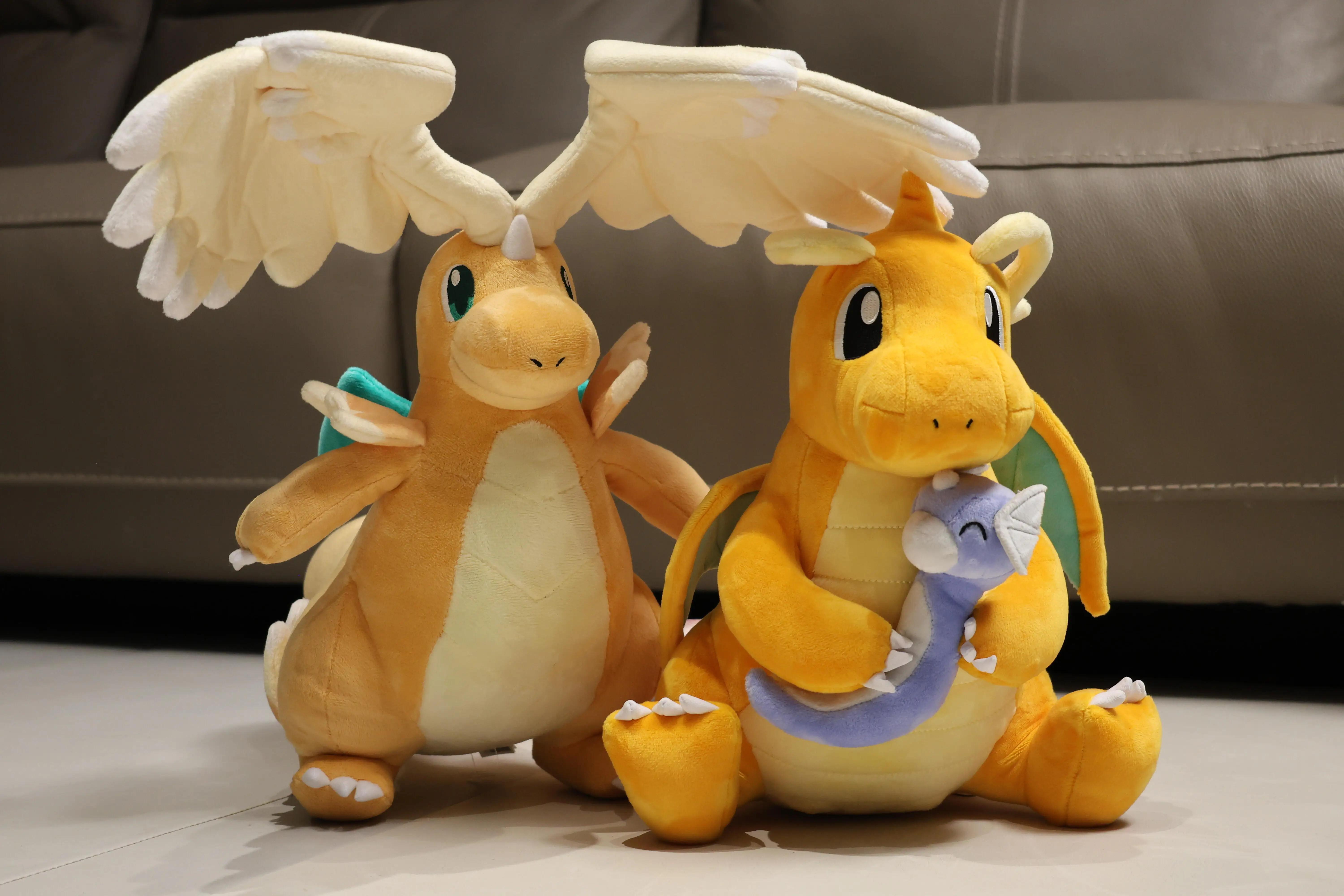 

New Mega Dragonite Pokemon Peluche Plush Toys Anime Doll Cute Pillow Cartoon Dratini Dragonair Evolution Dragon Plushie Stuffed