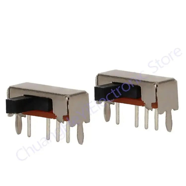 10Pcs SK13D07VG4 DC 50V 0.5A 4 Pin PCB 3 Position 1P3T Mini Right Angle Slide Switches SK13D07