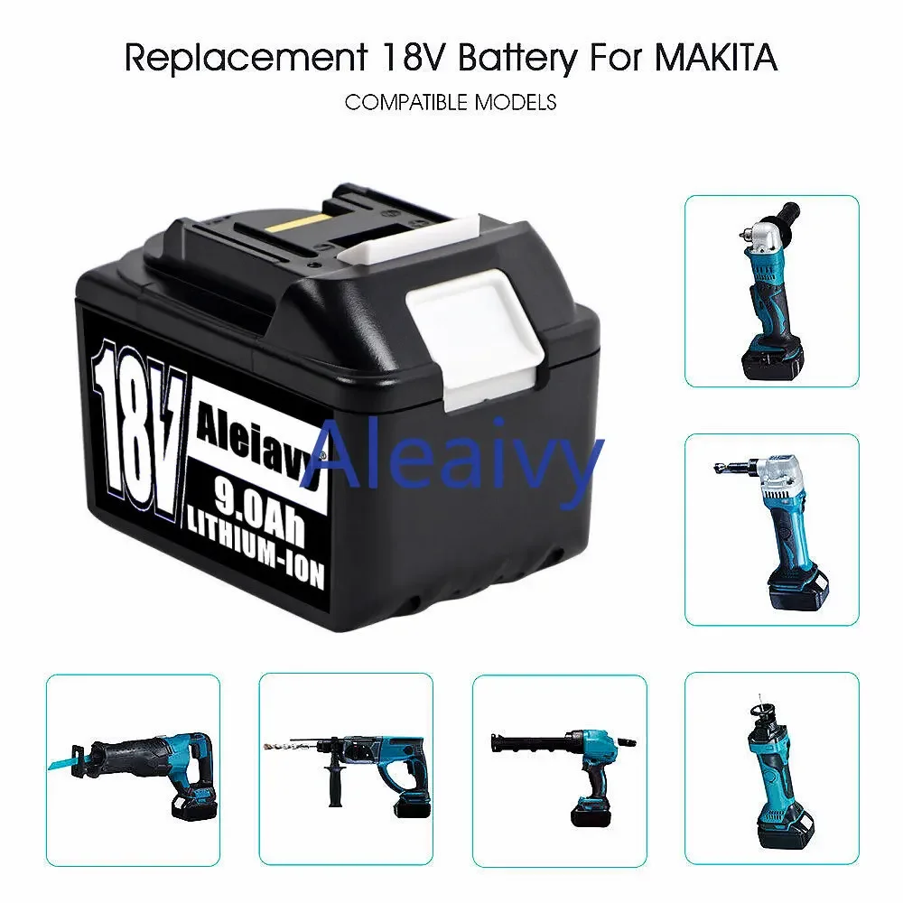 BL1860B 18V 9Ah Rechargeable Battery 9000mah Lithium-ion Battery Replacement Battery for MAKITA BL1880 BL1860 BL1850 BL1860B L70