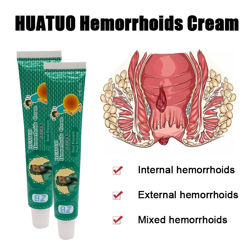 Treatment Hemorrhoids Chinese Herbal Ointment Effective Relief Internal Hemorrhoids Piles External Anal Fissure Outer Plugs Crea