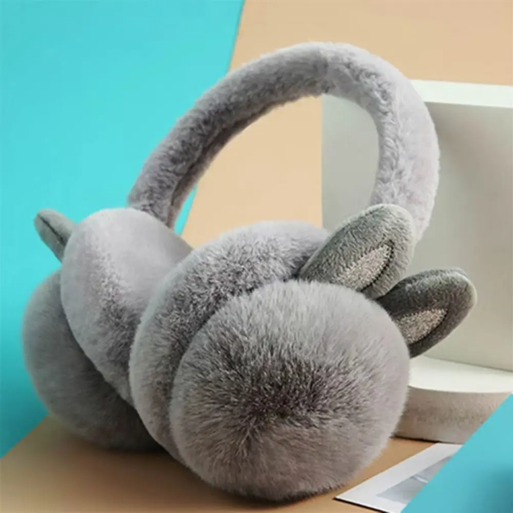 Fashion Rabbit Ear Ear Warmer Soft Winter Accessory Cold Protection Ear Cover Thickened Winter Earmuffs Winter Warm