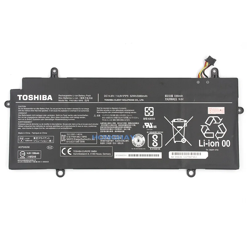 Original PA5136U-1BRS Battery Suitable for Toshiba Z30 Z30-A Z30-AK04S Z30-A1301 PA5136U