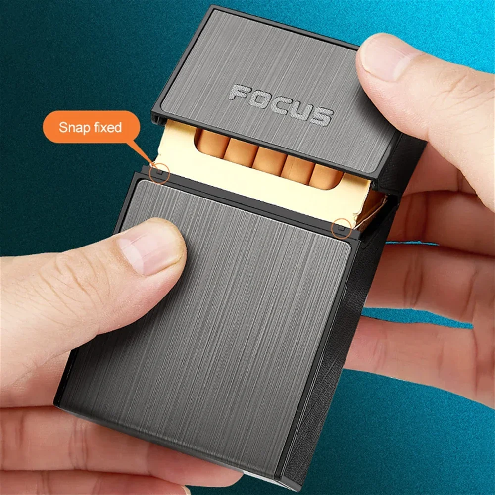 Cigarette Case With USB Rechargeable Lighter Windproof Cigarette Lighter Hold 20pcs Cigarettes Cigar Tobacco Holder Box Men Gift