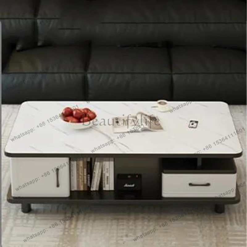 LSModern Living Coffee Table Luxury Designer Simple Clear Aesthetic Coffee Table Minimalist Unique Couchtisch Home Furniture