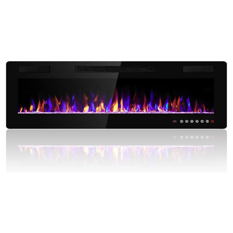 Modern large electric fireplace 60 inch 220v most realistic electric fireplace wall mounted insert for existing fireplace