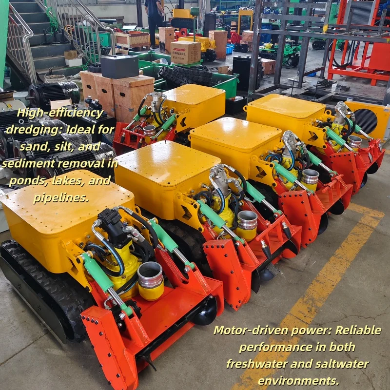 Narrow Space Remote Control Pipeline Desilting Robot for Municipal Sewer Hardened Sediment Removal