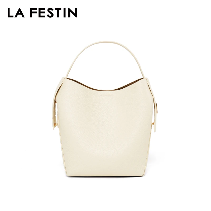 LA FESTIN Original Brand Genuine Leather Ladies Handbag Shoulder Crossbody Bag Portable Bucket Bag Female Bags Women\'s bag