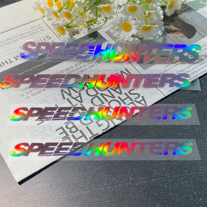 

SPEEDHUNTERS Pink Laser Motorcycle StickersJDM Waterproof for Motorbike Helmet Lenses Scooter Front Fairing Tank Vinyl Decals