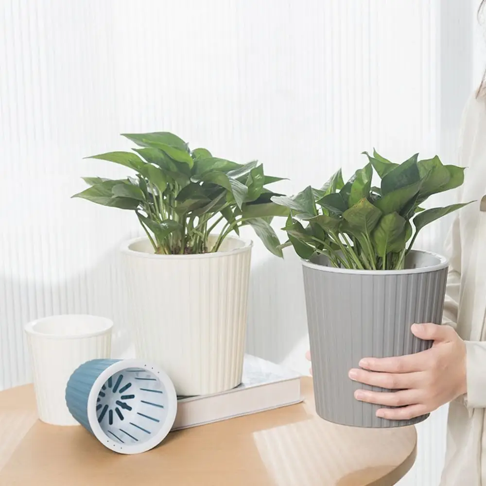 

Пластиковый ленивый цветочный горшок, садовые аксессуары, автоматические водопоглощающие горшки для хорошего утро, структурирование почвы и воды