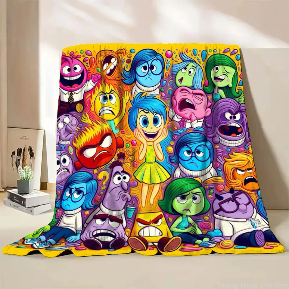 

Disney Inside Out Printed Flannel Thin Blanket King Size Luxury Winter Throw Travel Blankets for Children Sofa Fashion Gift