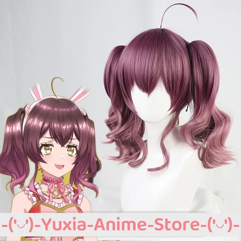 D4DJ Musou شعر مستعار تأثيري أنيمي لعبة لعب الأدوار زي حفلة الدعامة الباروكات الشعر الاصطناعية ألياف مقاومة للحرارة