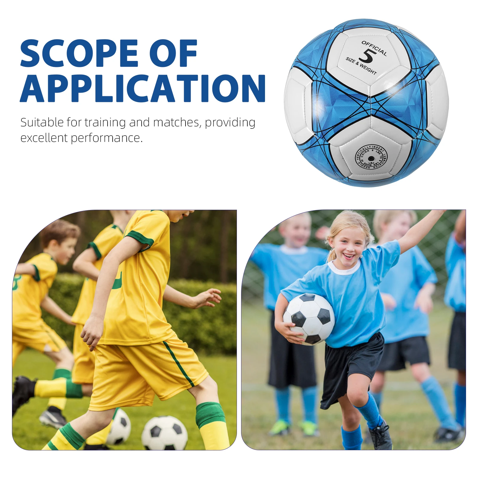 

PVC Training Football Portable Soccer Skills Equipment Footballs for Kids Indoor