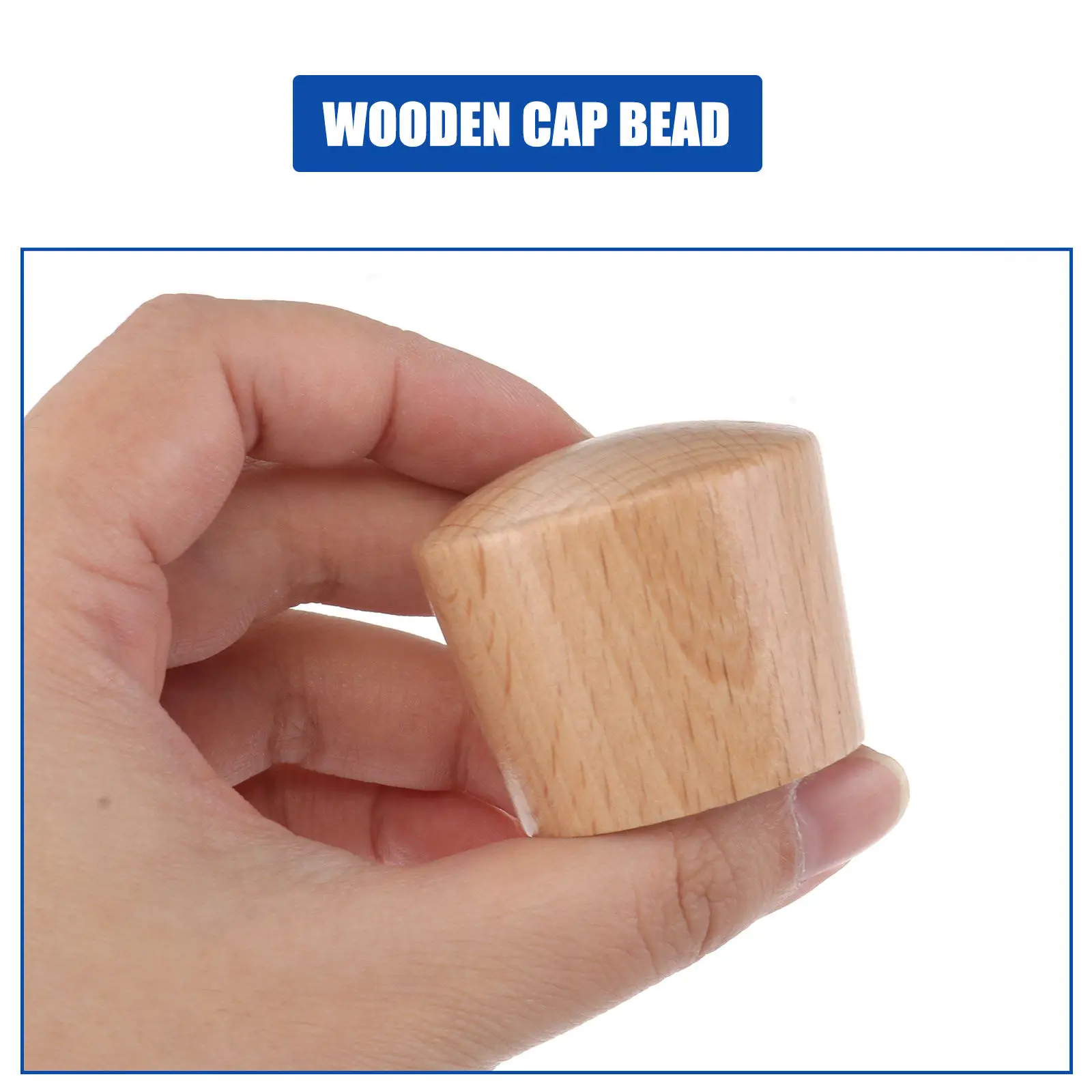 2Pcs Sturdy Wooden Pot Lid Knobs Replacement Handles for Kitchen Cookware High Temperature Resistant Insulating Easy Install