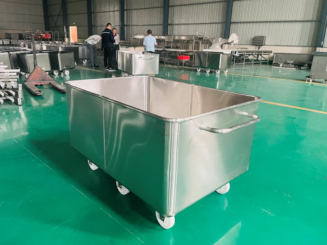 عربة متنقلة قابلة للتخصيص سعة 200 لتر، آلات تجهيز اللحوم التجارية لتطبيق المخابز ومطحنة الدقيق #4