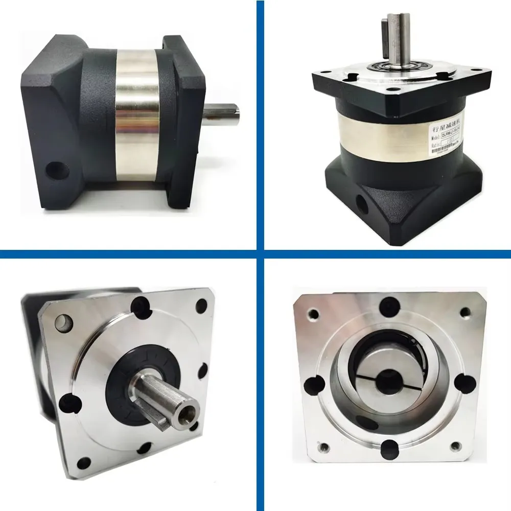 Nema23 علبة التروس الكوكبية 57 مللي متر محرك متدرج نسبة المخفض 5:1 10:1 تنحى والعتاد 6.35/8 مللي متر المدخلات 14 مللي متر رمح لآلة النسيج